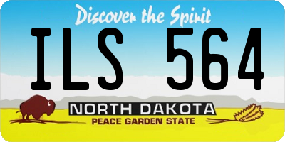 ND license plate ILS564