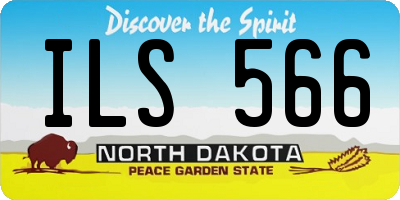 ND license plate ILS566