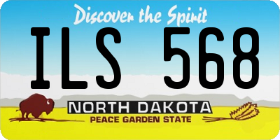 ND license plate ILS568