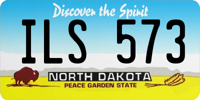ND license plate ILS573