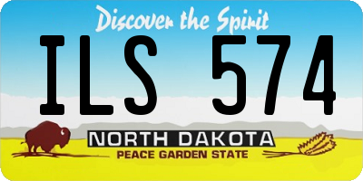 ND license plate ILS574