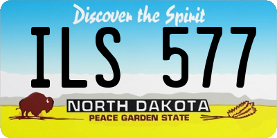 ND license plate ILS577