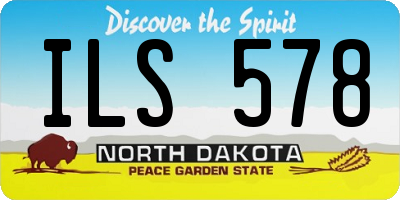 ND license plate ILS578