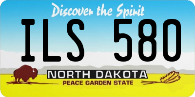 ND license plate ILS580