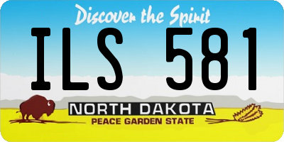 ND license plate ILS581