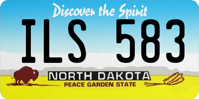 ND license plate ILS583