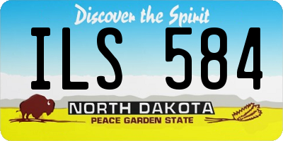 ND license plate ILS584