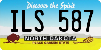 ND license plate ILS587