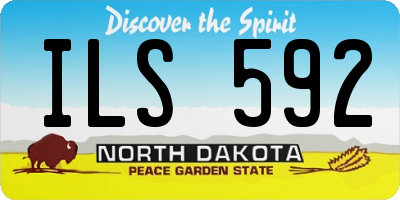 ND license plate ILS592