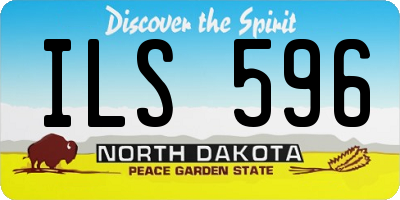 ND license plate ILS596