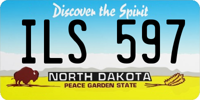 ND license plate ILS597
