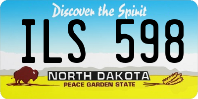 ND license plate ILS598