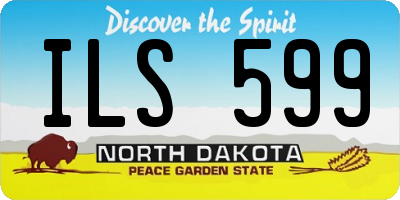 ND license plate ILS599