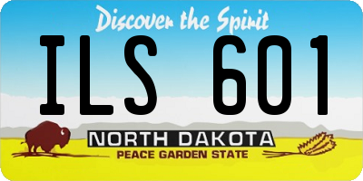 ND license plate ILS601