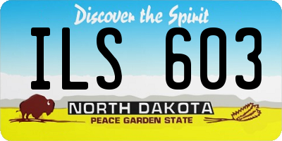 ND license plate ILS603