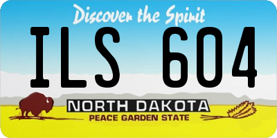 ND license plate ILS604
