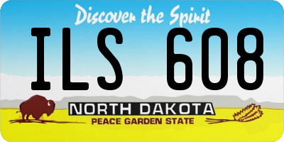 ND license plate ILS608