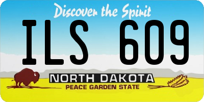 ND license plate ILS609