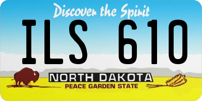 ND license plate ILS610