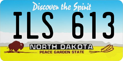 ND license plate ILS613