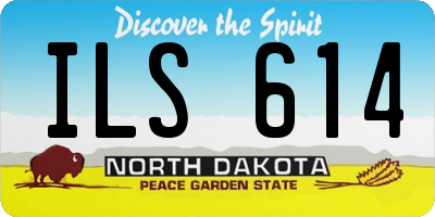 ND license plate ILS614