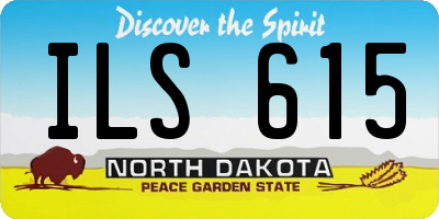 ND license plate ILS615