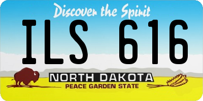 ND license plate ILS616