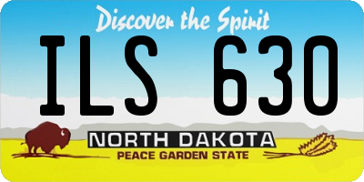 ND license plate ILS630