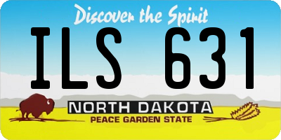 ND license plate ILS631