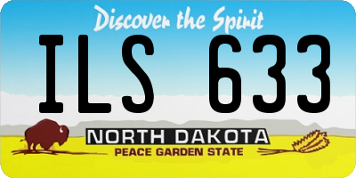 ND license plate ILS633