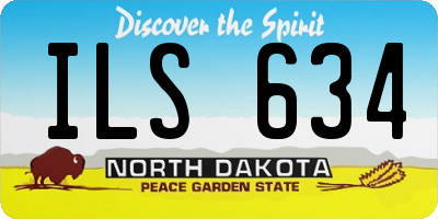 ND license plate ILS634