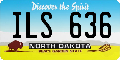 ND license plate ILS636
