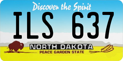 ND license plate ILS637