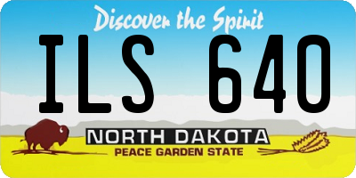 ND license plate ILS640