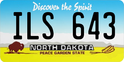 ND license plate ILS643