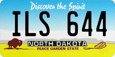 ND license plate ILS644
