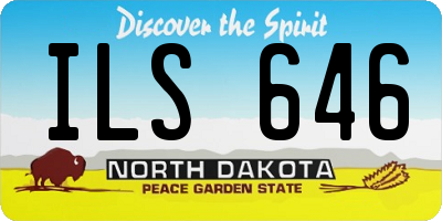 ND license plate ILS646