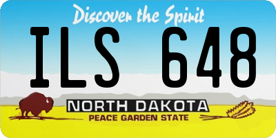 ND license plate ILS648