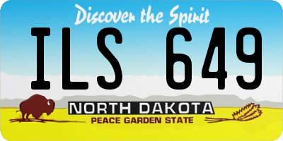 ND license plate ILS649