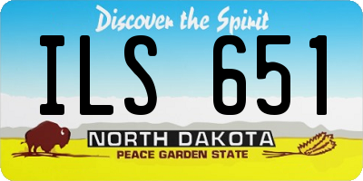 ND license plate ILS651