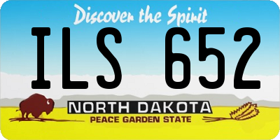 ND license plate ILS652