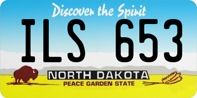 ND license plate ILS653