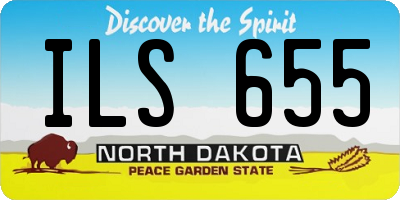 ND license plate ILS655