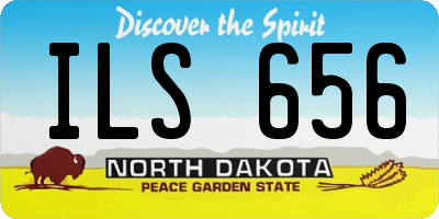 ND license plate ILS656