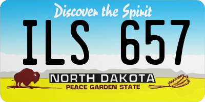ND license plate ILS657