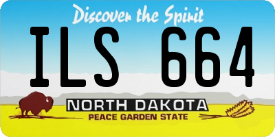 ND license plate ILS664