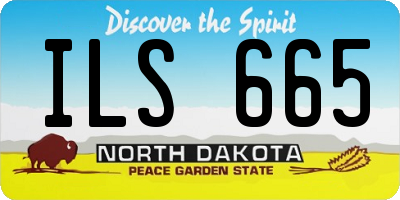 ND license plate ILS665