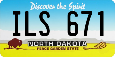 ND license plate ILS671