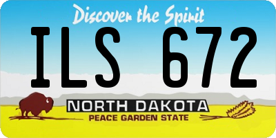 ND license plate ILS672
