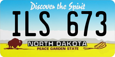 ND license plate ILS673